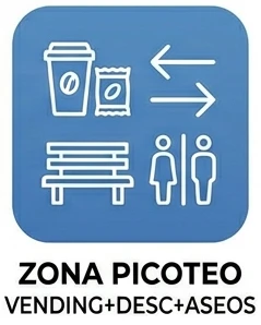 Descanso picoteo aseos